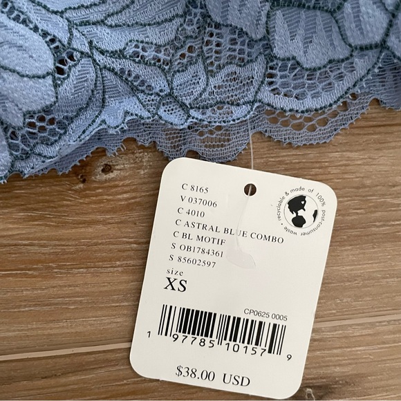 Free People Crossdye Everyday Lace Longline Bralette XS - Picture 2 of 5